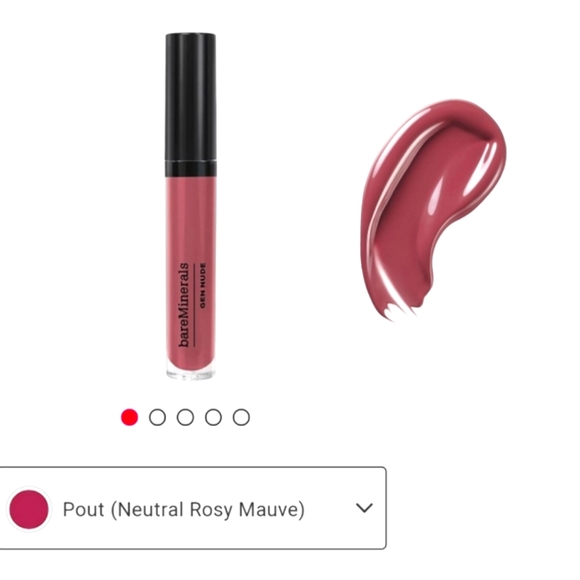 BareMinerals Gen Nude Lip Lacquer-Pout - Picture 3 of 7